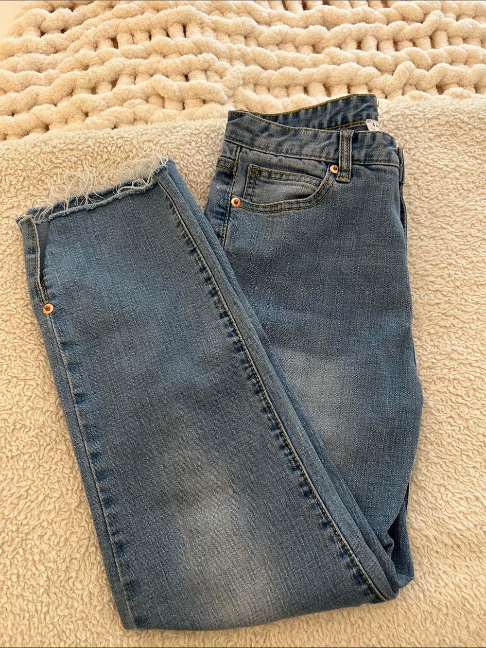Current Air Light Blue Ankle Crop Jeans